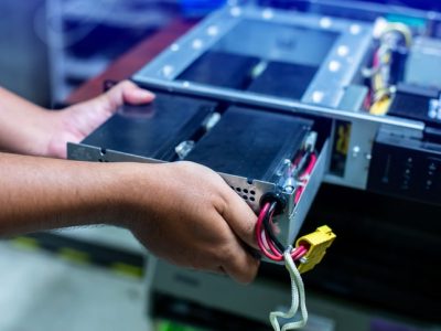 Selective focus to technical support is replacing the batteries of UPS.