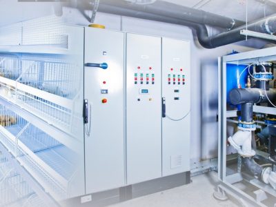 Refrigeration. Refrigeration chamber for food storage. Racks in the refrigerator. Refrigerator control system. Engine in the cooling chamber shield for controlling freezer. Equipment for restaurants